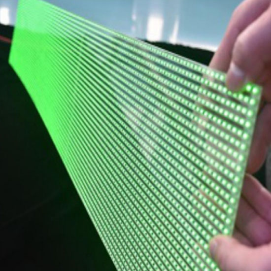 P4-8 Film Screen Transparent LED Led Video Wall Leyard Indoor Led Display